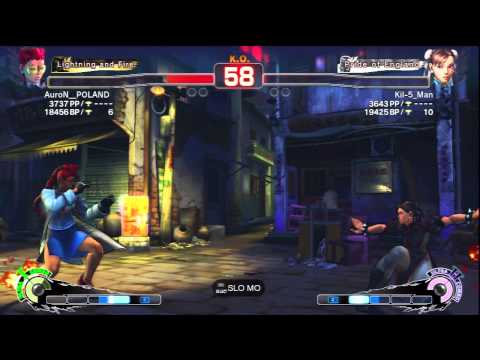SSF4 AE 2012 Ranked AuroN_POLAND (Viper) vs kil-5_Man ( Chun-Li)