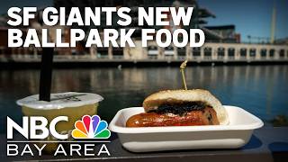 We got to taste all the San Francisco Giants' new food at Oracle Park ahead of Opening Day!