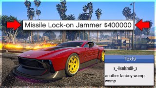 Trolling Angry Griefers With My Missile Lock-On Jammer on GTA Online!!