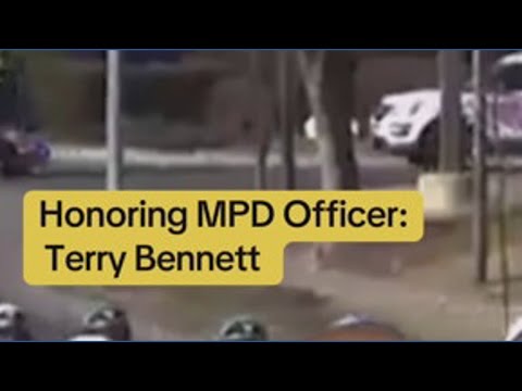 Dignified escort for fallen MPD officer hit by speeding driver