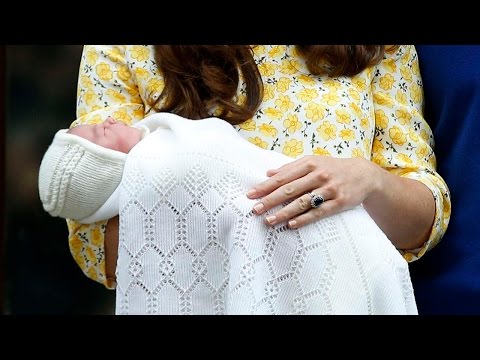 Britain’s royal baby makes her first public appearance​