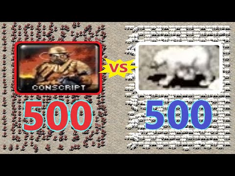 Conscripts vs Polar Bears - Red Alert 2