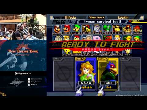 DDD - Trif (Peach) Vs. koukin (Falco) - Winners Round 2 - Melee