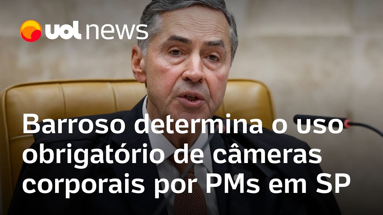 Barroso obriga Tarcísio a manter modelo de gravação automática e ininterrupta de câmeras pela PM