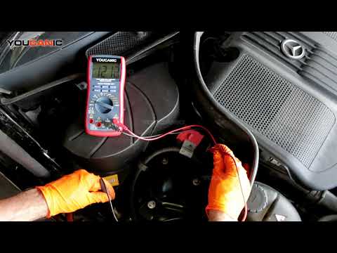 Mercedes Benz Check Battery Voltage with a Multimeter