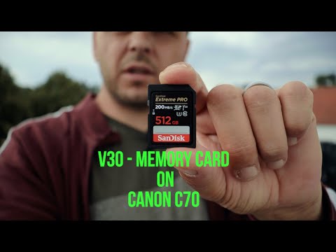 TEST V30 memory card on Canon C70 // video resolutions TEST // 4K Raw ST & LT