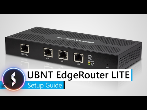 UBNT EdgeRouter Lite Setup Guide Video