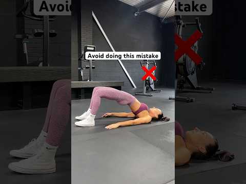 Glute bridges 🔥 SAVE this tip for better glute connection. #shorts