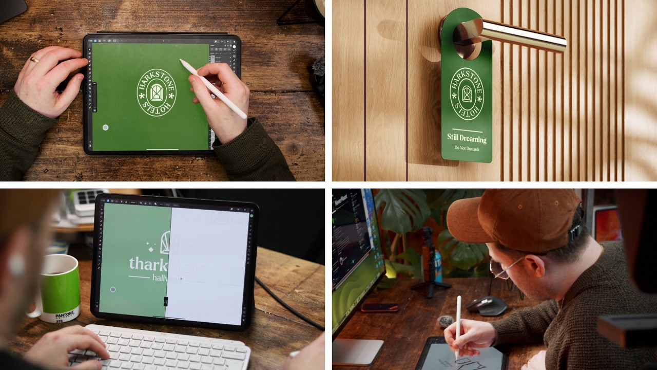 I Designed a Full Brand Identity Using ONLY an iPad – Did It Work? 😅