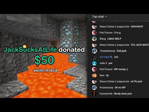 Trolling Minecraft streamer with torture donations