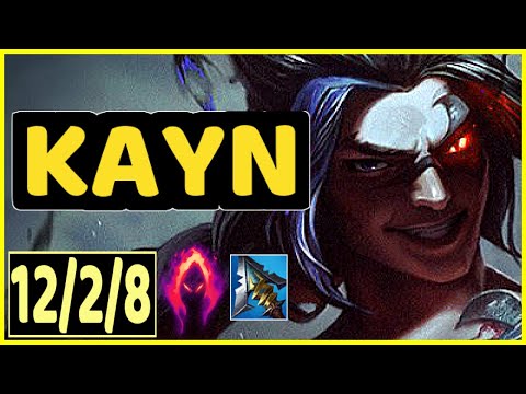 KAYN VS AMUMU - 12/2/8 KDA JUNGLE GAMEPLAY
