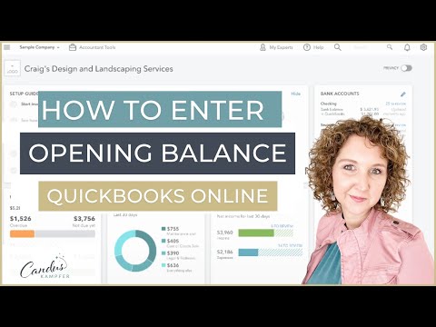 How to enter Opening Balance in QuickBooks Online