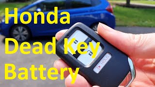 Honda Start Car With Dead Smart Key Battery |  Honda Fit Quick Tips #3