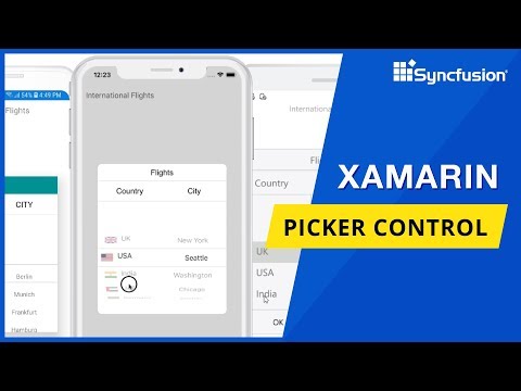 Xamarin Picker Control