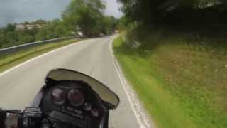 preview picture of video 'Valgrana-Montemale 2013 Honda VF1000F 3° Run'