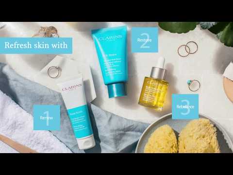 Clarins Fresh Scrub Refreshing Kreminis Scrub, 50 ml video