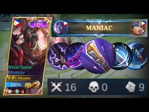 TOP SUPREME MOSKOV! I BUILD GOLDEN STAFF ON TOP OF ALL CRITICAL ITEMS! THE RESULT IS SO BROKEN! MLBB