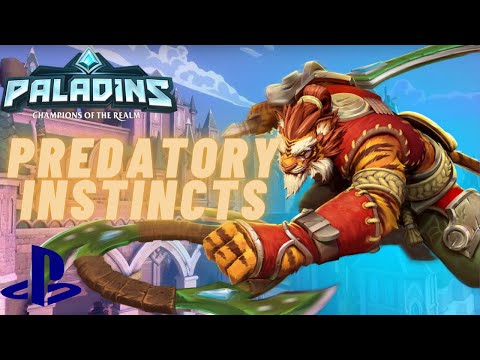 Paladins Tiberius Predatory Instincts Talent Using Sphinx Soldier Skin l Casual PS4 Gameplay
