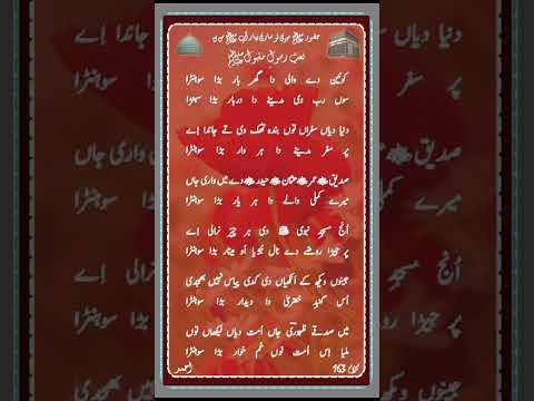 Panjabi kalam❤konain de wali da gharbar bara sohna❤🌹#naat❤