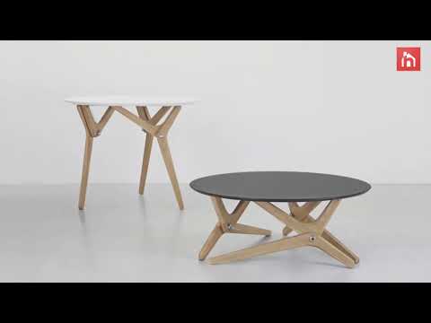 Boulon Blanc - from coffee table to dining table in one effortless motion