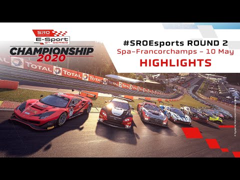 SRO・Eスポーツ・チャンピオンシップ 第2戦 スパ・フランコルシャン レースハイライト動画
