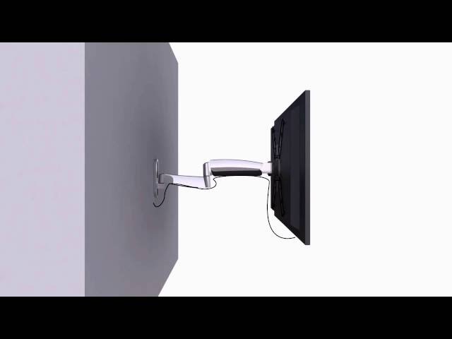 Vidéo teaser pour Interactive Counterbalance Full-Motion Wall Mount, Xantron ERGOLINE-442