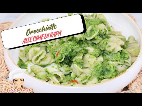 🍝 Orecchiette alle Cime di Rapa – La Ricetta Tradizionale Pugliese! 🇮🇹