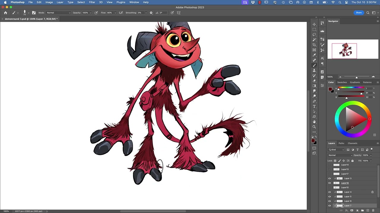 Brett's Character Design Process Part 4