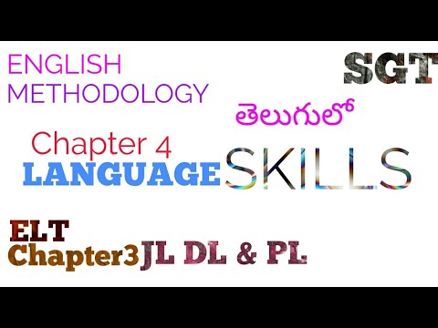 Development of Language skills in telugu I SGT English Methodology Video