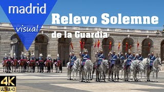 Relevo de Guardia Solemne 💂🏻‍♂️ PALACIO REAL - MADRID 4k🐎 Changing of the Guard