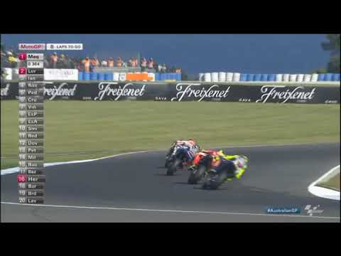 Valentino Rossi furibondo con Marc Marquez - Philip Island 2015
