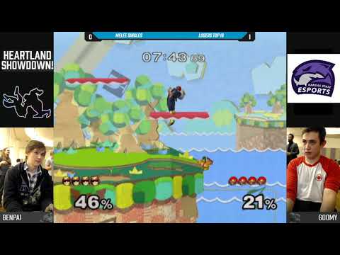 Heartland Showdown 2019 SSBM - Kingler (C. Falcon) Vs. Goomy (Samus) - Losers Top 8 Qualifier