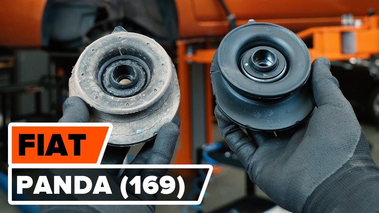Jak vyměnit přední uložení tlumiče na Fiat Panda 169 – návod k výměně