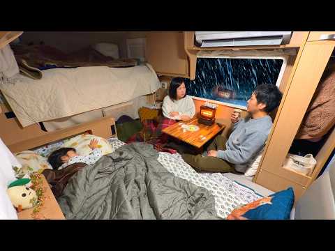 A car night of heavy snow warning, intoxicated by French cuisine and hot sake