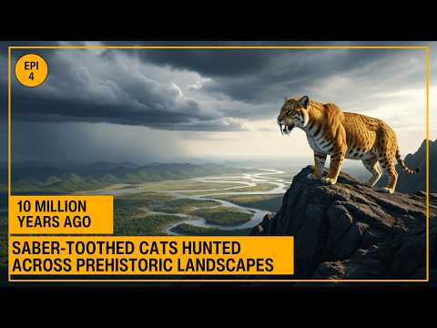 10 Million Years Ago: Saber-Toothed Cats Hunted Across Prehistoric Landscapes