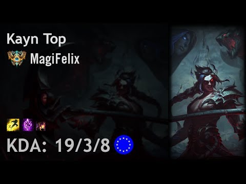 Kayn Top vs Gragas - MagiFelix - EUW Challenger Patch 7.15