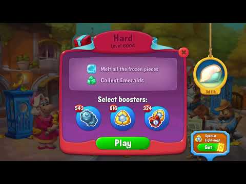 Fishdom 6004 Hard Level - 13 moves - NO BooSTERS