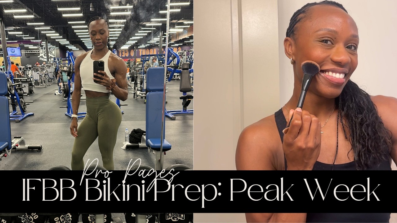 Its peak week and Im crashing out 🫠 | IFBB Bikini Prep