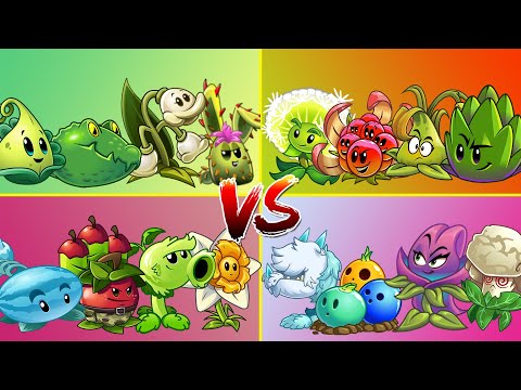 PVZ 2 Challenge 4 Random Plant 4 Team Vs Zombie