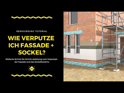 Fassade und Sockel verputzen - SAKRET Heimwerker TV