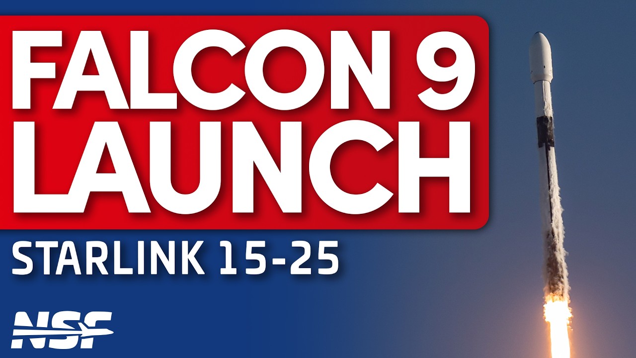 SpaceX Launches Falcon 9 with Starlink 15-25