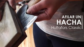 Cómo afilar un hacha Hultafors Classic Trekking Axe Consejos, cuidados y técnicas / Axe sharpening