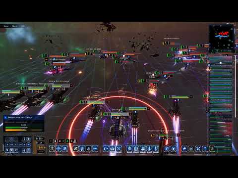Battlefleet Gothic  Armada 2 20 Agamemnons vs 5200 Drukhari (Charge!) Skalgrim Mod