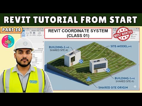 #34 Revit Tutorial: Understanding Revit's Coordinate System (Class 01)