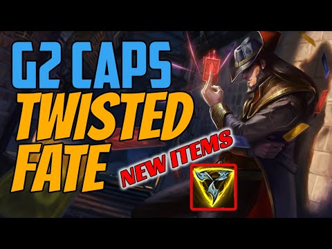 G2 Caps Plays Twisted Fate Mid vs Seraphine Midlane - Challenger Gameplay - New Items - Season 11