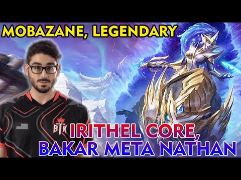 MOBAZANE PLAY IRITHEL NO DEATH, LEGENDARY KILL DESTROY META NATHAN - MLBB PROPLAYER GAMEPLAY