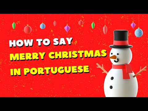 How to Say Merry Christmas in Portuguese 🎄 - LEARN BRAZILIAN PORTUGUESE