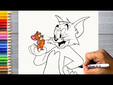 How to Draw Tom and Jerry Step By Step |Drawing For Kids