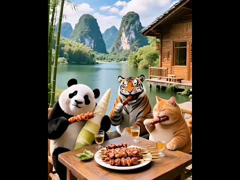 🐈🐅🐼🎶🐾🐾🍽️👩🏻‍🎤part2#fumny #orange #cat #shorts#like #comment#subscribe for #funny #orange #cat #please