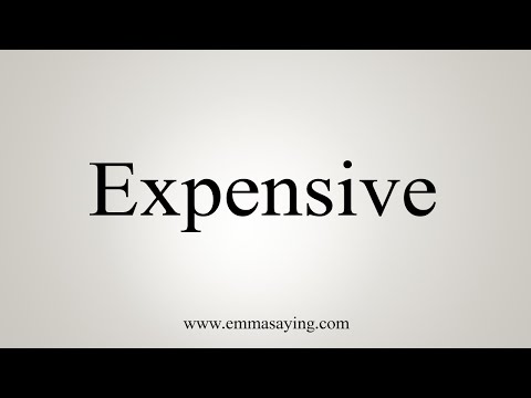Part of a video titled How To Say Expensive - YouTube